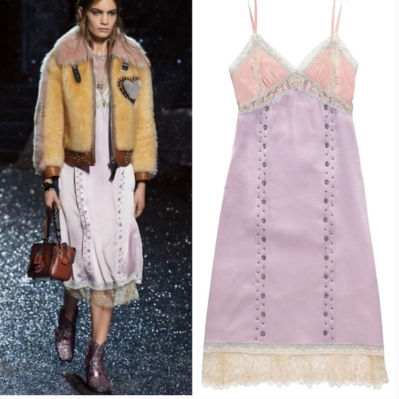 Coach Other - COACH Runway Prarie Rivets Slip Dress in Lilac!